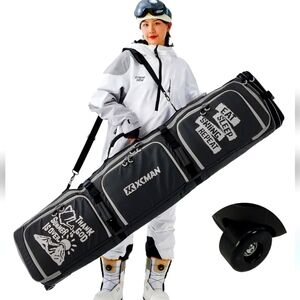 XCMAN Roller Snowboard Bag With Wheels - light used